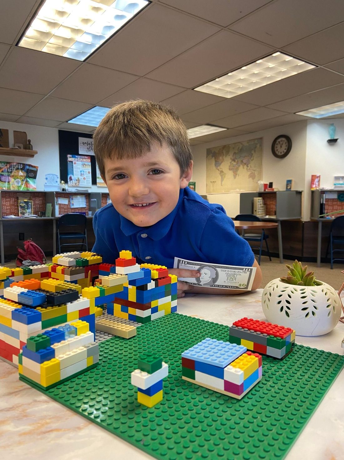 Young students at work in an early learning classroom