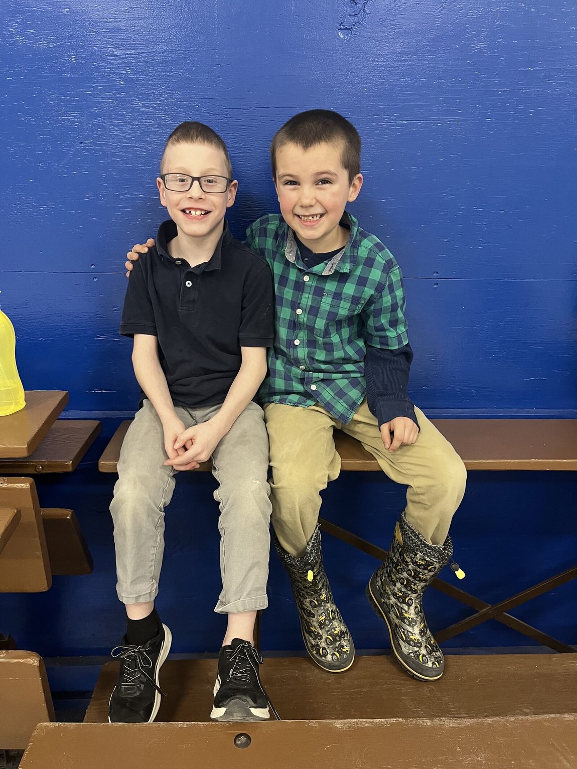 Primary grade students at Hartland Christian School